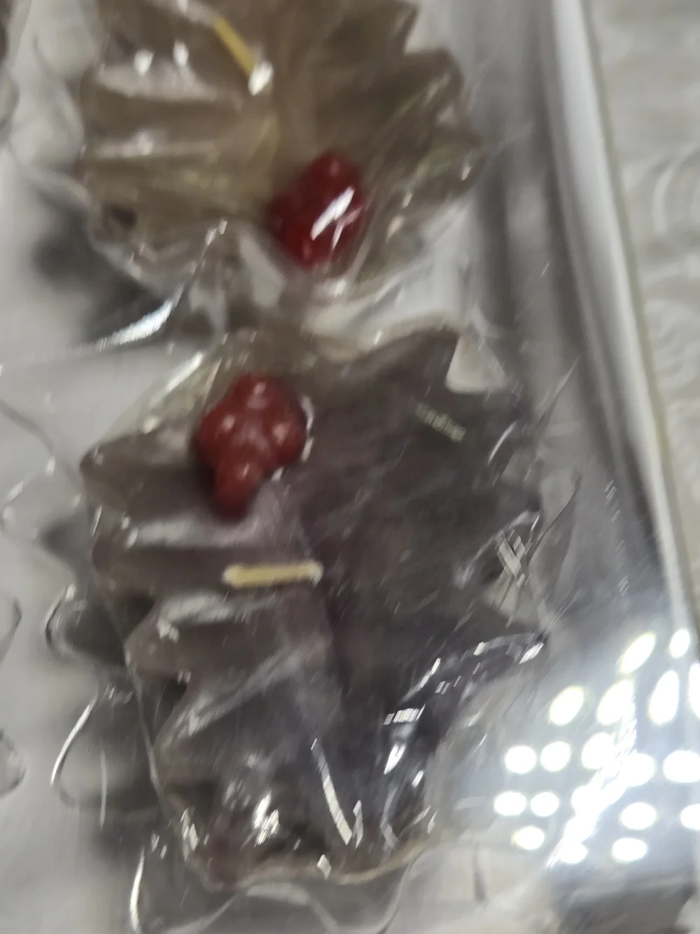 Vintage Hallmark Candles *NEW In Box* Christmas Holly Berry Leaf Shape Green Red